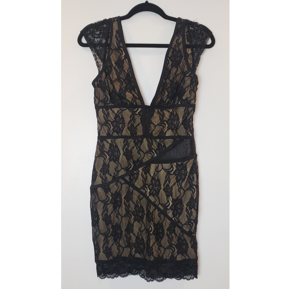 Black Lace Bebe Dress